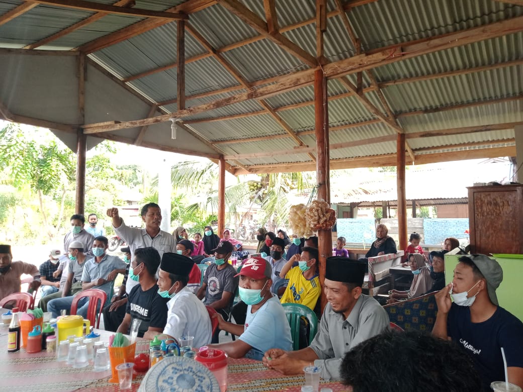 Warga Desa Teluk Lecah Rupat, Sepakat Menangkan Paslon Bupati Bengkalis Nomor Urut 4