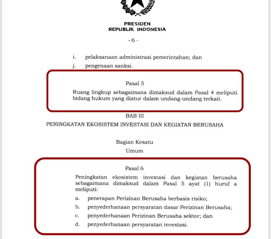 UU Cipta Kerja yang ditandatangani Presiden Joko Widodo bermasalah.