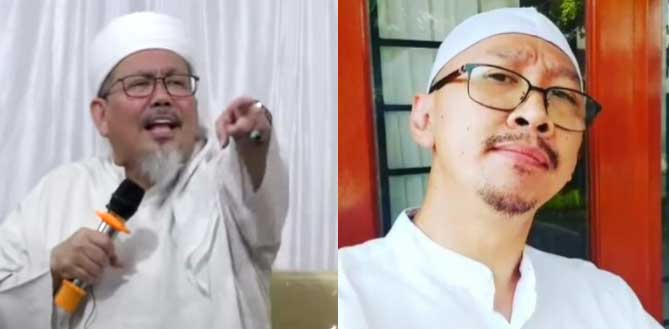 Ustaz Tengku Zulkarnain dan Permadi Arya alias Abu Janda.