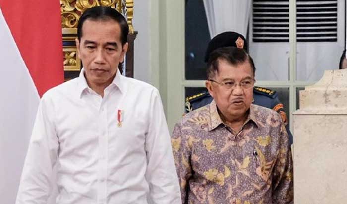 Presiden Joko WIdodo bersama Jusuf Kalla.