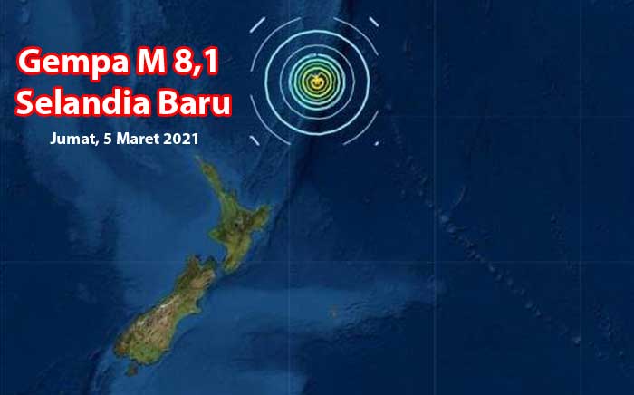 Selandia Baru Diguncang Gempa M 8 1 Picu Alarm Tsunami Di Pasifik