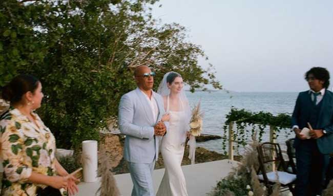 Vin Diesel Antarkan Putri Paul Walker ke Altar Pernikahan